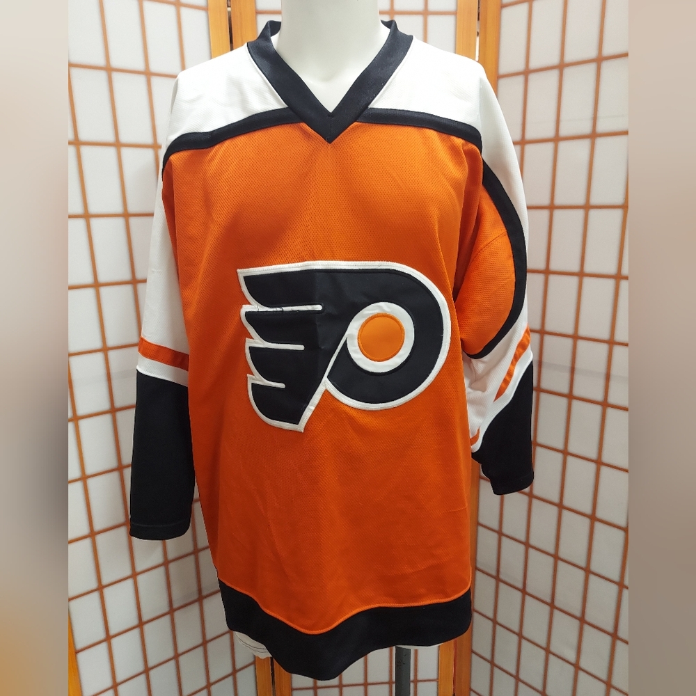 Pro Player Philadelphia Flyers Stitched Hockey Jersey Black Men’s XLarge